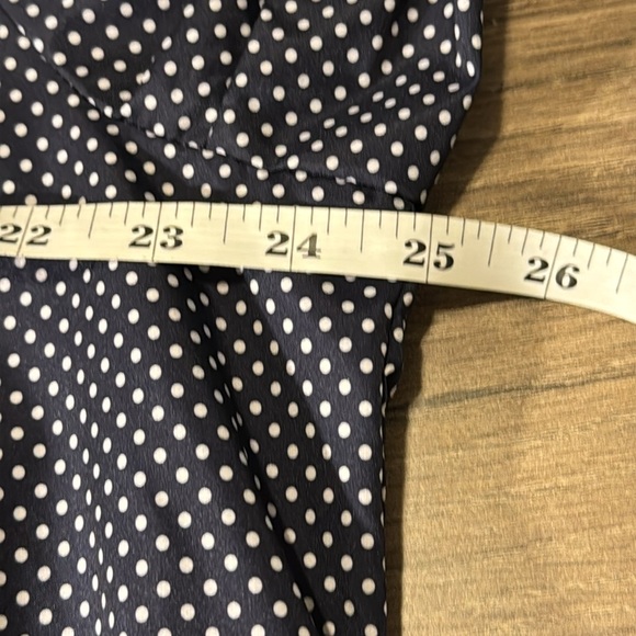 Susan Graver jacket plus size 1X windbreaker Blue White polka dot‎ lightweight - Picture 13 of 15